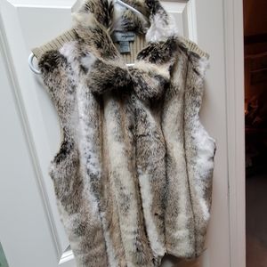 Real rabbit  vest